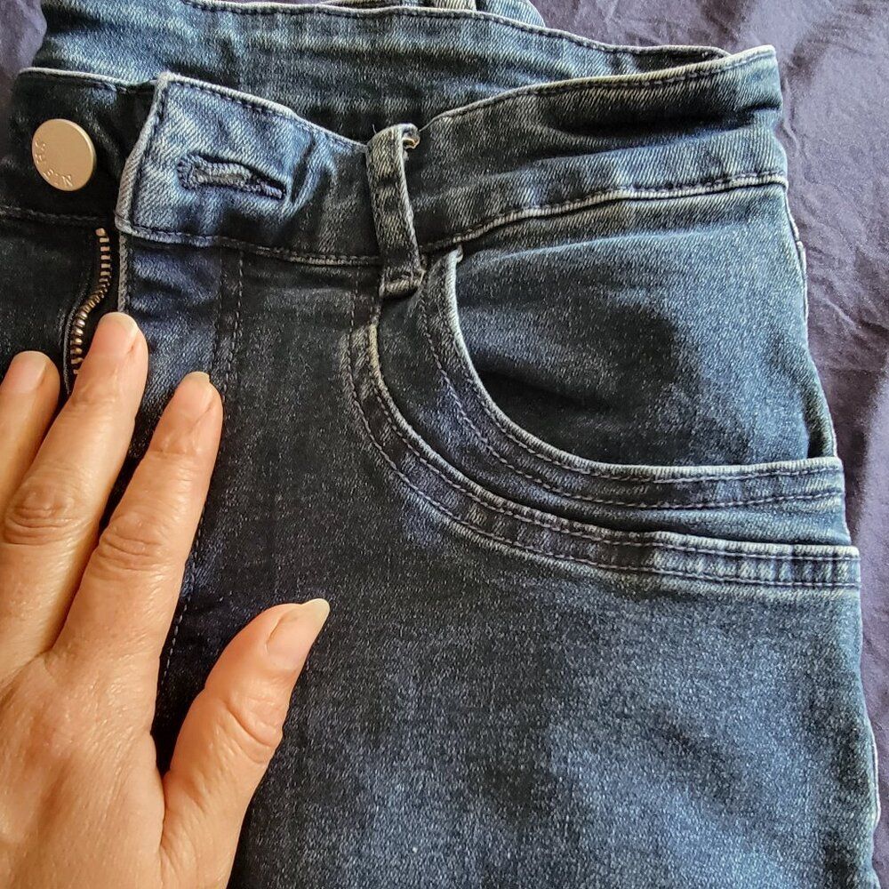 Shein super high-rise flare jeans